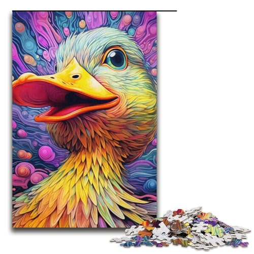 Color Duck Puzzles 1000 Teile für Erwachsene, Geschenke, ideal für und Teenager ab 14 Jahren, 14,96 x 10,24 Zoll von WGLINGX