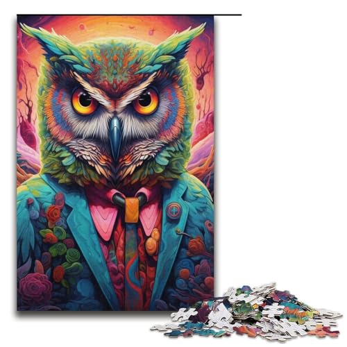 Color Owl Puzzle 1000 Teile Puzzle für Erwachsene, praktisches Spiel, Kunstwerk, Geschenk, geeignet für und Teenager ab 14 Jahren, 14,96 x 10,24 Zoll Color Owl Puzzle 1000 Teile Puzzle für Erwachsene, praktisches Spiel, Kunstwerk, Geschenk, geeignet für und Teenager ab 14 Jahren, 14,96 x 10,24 Zoll von WGLINGX