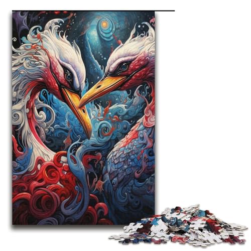 Color Swan Puzzle 1000 Teile für Erwachsene, geeignet für Paare und Teenager ab 14 Jahren, 14,96 x 10,24 Zoll Color Swan Puzzle 1000 Teile für Erwachsene, geeignet für Paare und Teenager ab 14 Jahren, 14,96 x 10,24 Zoll von WGLINGX