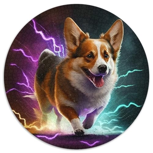 Corgi-Puzzle für Erwachsene, 1000-teiliges, anspruchsvolles Puzzle, Spaß für die ganze Familie, Basteln, perfekt für Geburtstage, Feiertage (67,5x67,5cm) von WGLINGX