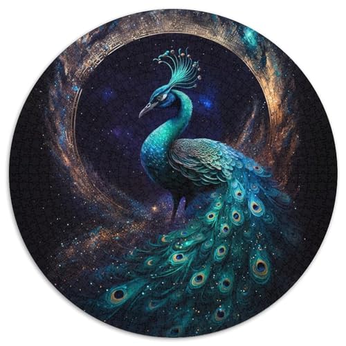 Cosmic Peacock Papierpuzzle 1000 Teile, anspruchsvolles Denkspiel für Teenager, Familienspaß, DIY-Heimdekor-Geschenk 67,5 x 67,5 cm Cosmic Peacock Papierpuzzle 1000 Teile, anspruchsvolles Denkspiel für Teenager, Familienspaß, DIY-Heimdekor-Geschenk 67,5 x 67,5 cm von WGLINGX