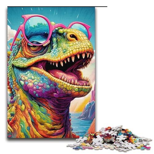 Delphin-Puzzle, 1000 Teile, Puzzle für Erwachsene, Lernspiele, trainieren Ihr Gehirn und Ihre Hände, geeignet für Jugendliche ab 14 Jahren (Größe 38 x 26 cm) von WGLINGX
