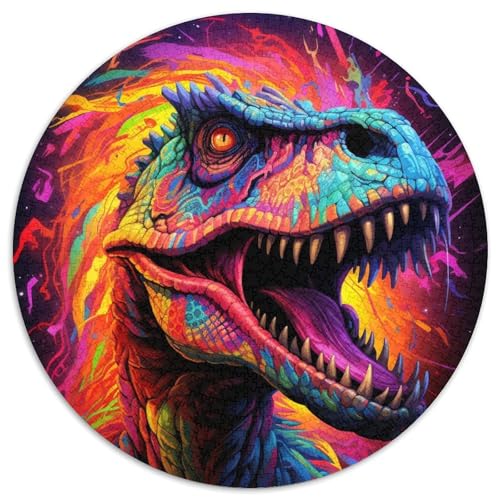 Dinosaurier-Kunstdruck-Puzzle aus Papier für Erwachsene, 1000-teiliges Denkspiel für Teenager, 67,5 x 67,5 cm Dinosaurier-Kunstdruck-Puzzle aus Papier für Erwachsene, 1000-teiliges Denkspiel für Teenager, 67,5 x 67,5 cm von WGLINGX