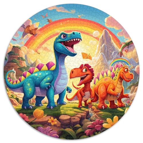 Dinosaurier-Kunstpapier-Puzzle, 1000-teiliges Puzzle, Familie und Freunde, geeignet für Kinder ab 14 Jahren 67,5 x 67,5 cm Dinosaurier-Kunstpapier-Puzzle, 1000-teiliges Puzzle, Familie und Freunde, geeignet für Kinder ab 14 Jahren 67,5 x 67,5 cm von WGLINGX