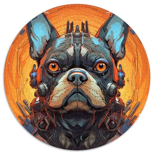 Dog Art Rundes Puzzle aus Karton mit 1000 Teilen, für Erwachsene, anspruchsvolles Denkspiel für Teenager, unterhaltsames interaktives Spiel für die ganze Familie 67,5 x 67,5 cm Dog Art Rundes Puzzle aus Karton mit 1000 Teilen, für Erwachsene, anspruchsvolles Denkspiel für Teenager, unterhaltsames interaktives Spiel für die ganze Familie 67,5 x 67,5 cm von WGLINGX