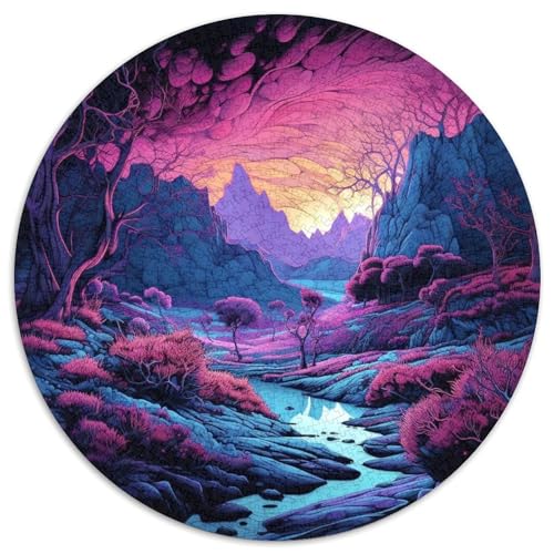 Dunkler Wald, runde Puzzles aus Pappe, 1000 Teile, Puzzle für Erwachsene, anspruchsvolles Denkspiel für Teenager, unterhaltsames interaktives Spiel für die ganze Familie 67,5 x 67,5 cm Dunkler Wald, runde Puzzles aus Pappe, 1000 Teile, Puzzle für Erwachsene, anspruchsvolles Denkspiel für Teenager, unterhaltsames interaktives Spiel für die ganze Familie 67,5 x 67,5 cm von WGLINGX