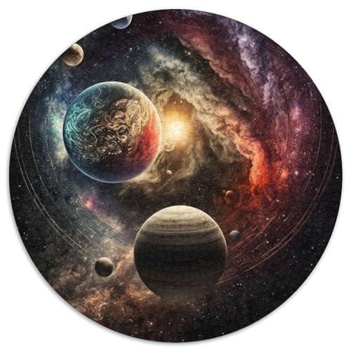 EIN wunderschönes Universum-Puzzle, 1000 Teile, Puzzle für Erwachsene, Weihnachten, Halloween, Ostern, Neujahr (67,5x67,5cm) von WGLINGX