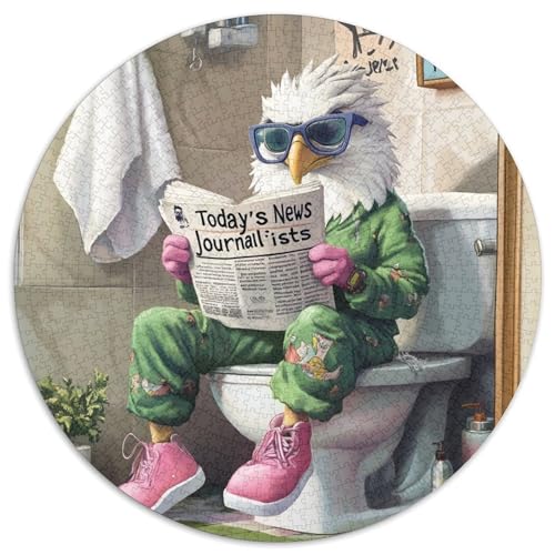 Eagle Go Toiletten-Puzzle für Erwachsene, 1000 Puzzles aus Pappe, DIY-Heimdeko, Denkspiel für Teenager, 1000 Teile (67,5x67,5cm) von WGLINGX