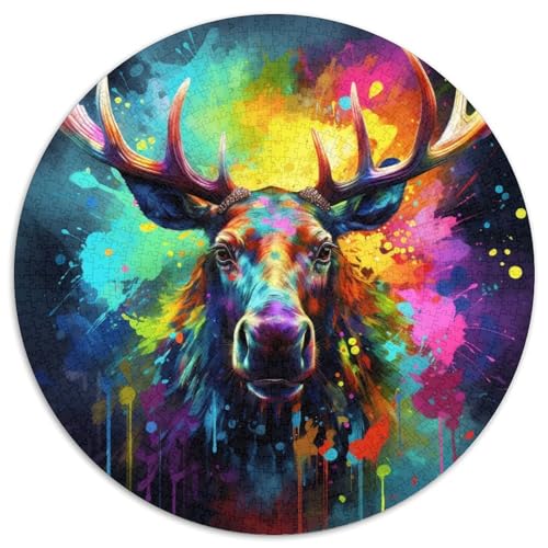 Elch-Papierpuzzle, 1000 Teile, Familie und Freunde, geeignet für Kinder ab 14 Jahren 67,5 x 67,5 cm Elch-Papierpuzzle, 1000 Teile, Familie und Freunde, geeignet für Kinder ab 14 Jahren 67,5 x 67,5 cm von WGLINGX