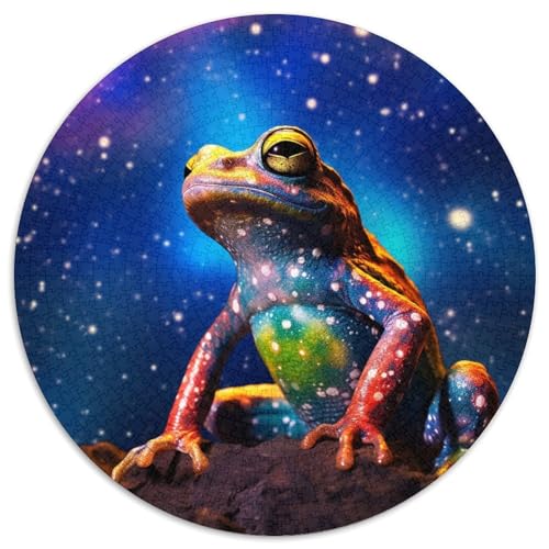 Fantasy-Frosch-Puzzle, 1000 Teile, Puzzle für Erwachsene, Weihnachten, Halloween, Ostern, Neujahr (67,5x67,5cm) von WGLINGX