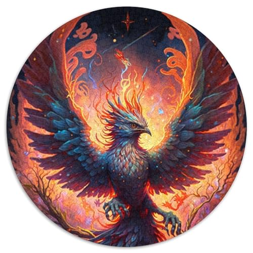 Fantasy-Puzzle mit Phönixvogel, 1000 Teile, Puzzle für Erwachsene, Weihnachten, Halloween, Ostern, Neujahr (67,5x67,5cm) von WGLINGX