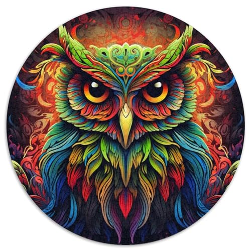 Farbiges Eulen-Papierpuzzle für Erwachsene, 1000-teiliges Denkspiel für Teenager, 67,5 x 67,5 cm Farbiges Eulen-Papierpuzzle für Erwachsene, 1000-teiliges Denkspiel für Teenager, 67,5 x 67,5 cm von WGLINGX