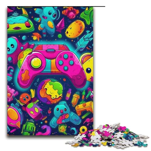 Farbspiel-Puzzle, 1000 Teile, Puzzle für Erwachsene, geeignet für Paare und Teenager ab 14 Jahren, 14,96 x 10,24 Zoll von WGLINGX