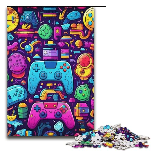 Farbspiel-Puzzle, 1000 Teile, Puzzle für Erwachsene, geeignet für Paare und Teenager ab 14 Jahren, 14,96 x 10,24 Zoll von WGLINGX