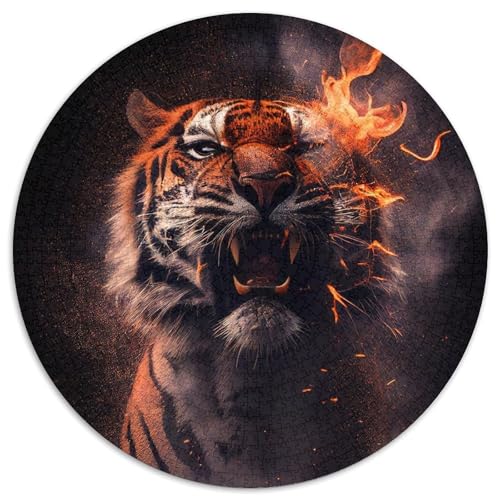Feuertiger-Papierpuzzle für Erwachsene, 1000-teiliges Denkspiel für Teenager, 67,5 x 67,5 cm Feuertiger-Papierpuzzle für Erwachsene, 1000-teiliges Denkspiel für Teenager, 67,5 x 67,5 cm von WGLINGX