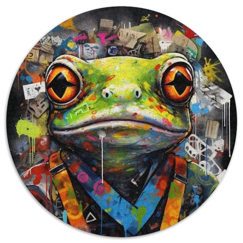 Frosch-Graffiti-Papierpuzzle für Erwachsene, 1000-teiliges Denkspiel für Teenager, 67,5 x 67,5 cm Frosch-Graffiti-Papierpuzzle für Erwachsene, 1000-teiliges Denkspiel für Teenager, 67,5 x 67,5 cm von WGLINGX