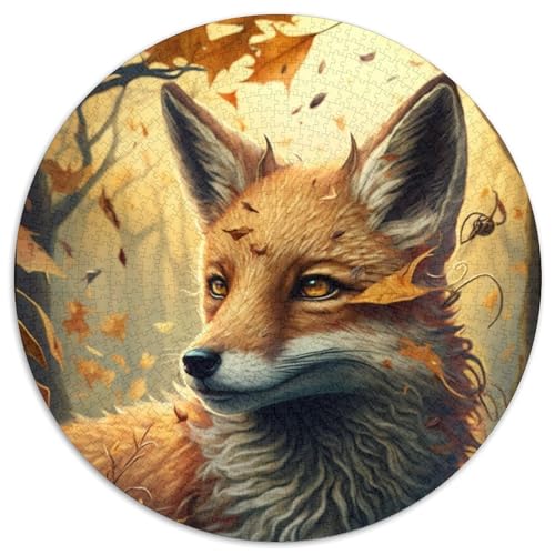 Fuchs-Puzzle, 1000 Teile, Puzzle für Erwachsene, Weihnachten, Halloween, Ostern, Neujahr (67,5x67,5cm) von WGLINGX