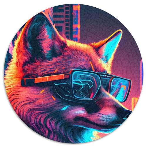 Fuchs-Puzzle, 1000 Teile, Puzzle für Erwachsene, Weihnachten, Halloween, Ostern, Neujahr (67,5x67,5cm) von WGLINGX