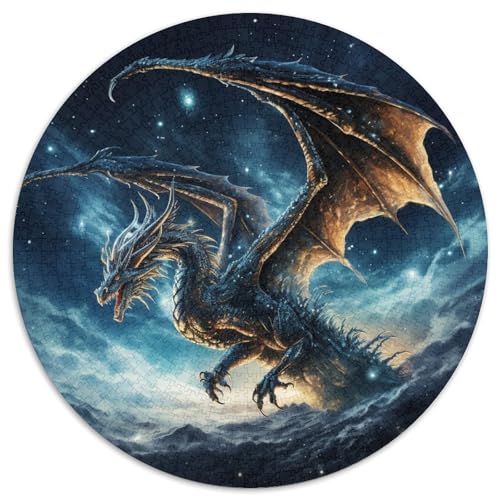 Galaxy Dragon 1000-teiliges Puzzle für Erwachsene, perfekt für Teenager, zum Zusammenhalt der Familie, als Denksportaufgabe und als Geschenk zur Heimdekoration (67,5x67,5cm) von WGLINGX