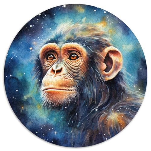 Galaxy Monkey Puzzle, 1000 Teile, Puzzle für Erwachsene, Weihnachten, Halloween, Ostern, Neujahr (67,5x67,5cm) von WGLINGX