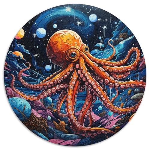 Galaxy Octopus Puzzle, 1000 Teile, Puzzle für Erwachsene, Weihnachten, Halloween, Ostern, Neujahr (67,5x67,5cm) von WGLINGX