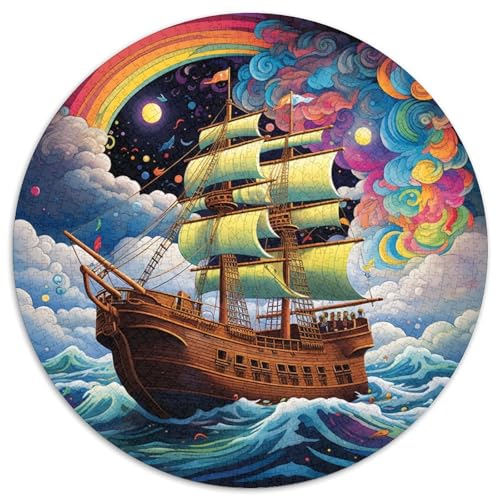 Galaxy Piratenschiff-Puzzle aus Papier,rund,1000 Teile,für Erwachsene,perfekt für Teenager,zum Zusammenhalt in der Familie,als Denksportaufgabe und als Geschenk zur Heimdekoration 67,5 x 67,5 cm Galaxy Piratenschiff-Puzzle aus Papier,rund,1000 Teile,für Erwachsene,perfekt für Teenager,zum Zusammenhalt in der Familie,als Denksportaufgabe und als Geschenk zur Heimdekoration 67,5 x 67,5 cm von WGLINGX