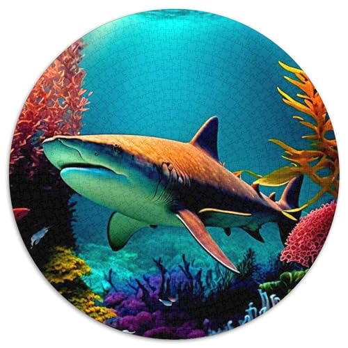 Hai-Puzzle für Erwachsene, 1000-teiliges Puzzle für Erwachsene, Eltern, Partner, Freunde – ab 14 Jahren (67,5x67,5cm) von WGLINGX