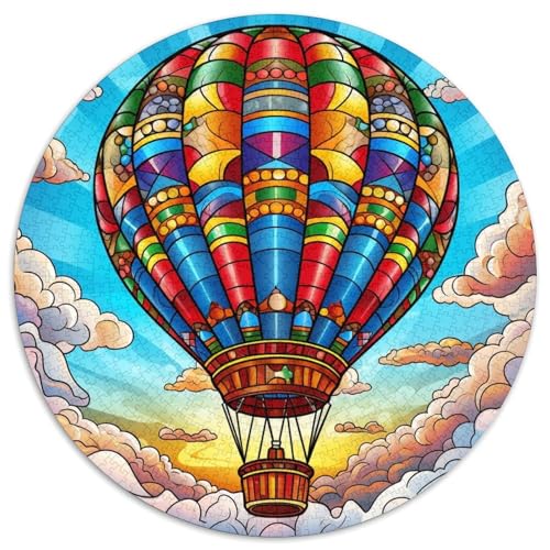 Heißluftballon-Puzzle aus Buntglas, anspruchsvolle Puzzles für Erwachsene, 1000 Teile, interaktives Familienspiel, Gehirntraining, Lernspielzeug 67,5 x 67,5 cm Heißluftballon-Puzzle aus Buntglas, anspruchsvolle Puzzles für Erwachsene, 1000 Teile, interaktives Familienspiel, Gehirntraining, Lernspielzeug 67,5 x 67,5 cm von WGLINGX