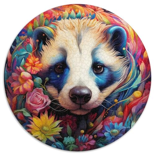Honigdachs-Blumen-Papierpuzzle für Erwachsene, 1000-teiliges Denkspiel für Teenager, 67,5 x 67,5 cm Honigdachs-Blumen-Papierpuzzle für Erwachsene, 1000-teiliges Denkspiel für Teenager, 67,5 x 67,5 cm von WGLINGX