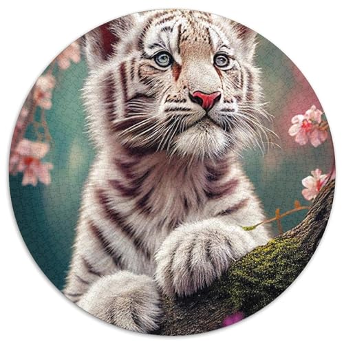Japanische weiße Tiger-Puzzles für Erwachsene, 1000-teiliges Puzzle für Teenager und Familien, perfekte DIY-Dekoration und knifflige Herausforderung 67,5 x 67,5 cm Japanische weiße Tiger-Puzzles für Erwachsene, 1000-teiliges Puzzle für Teenager und Familien, perfekte DIY-Dekoration und knifflige Herausforderung 67,5 x 67,5 cm von WGLINGX