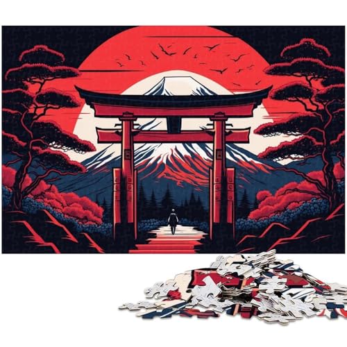 Japanisches Torii-Tor-Puzzle, 1000 Teile, für Erwachsene, geeignet für Paare und Teenager ab 14 Jahren (Größe 50 x 75 cm) von WGLINGX