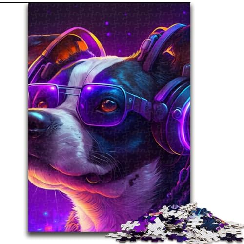 JigsawPuzzle 1000 Teile für Erwachsene, Fantasy-Hund, Holzpuzzle für Erwachsene, perfekt für Teenager und Familienspaß, Geburtstage (Größe 38x26cm) von WGLINGX