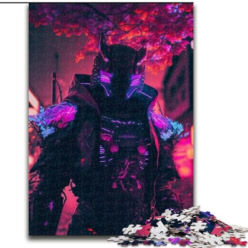 JigsawPuzzle 1000 Teile für Erwachsene, Neon Warrior, Holzpuzzle für Erwachsene, perfekt für Teenager und Familienspaß, Geburtstage (Größe 38x26cm) von WGLINGX