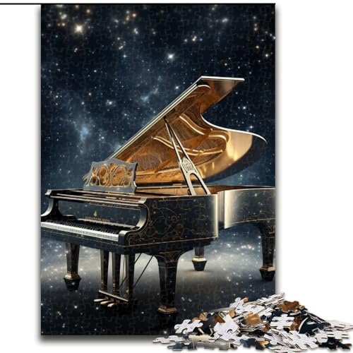 JigsawPuzzle 1000 Teile für Erwachsene Galaxy Piano Puzzles für Erwachsene 1000 Teile DIY Home Decor Denksportspiel für Teenager (Größe 50x75cm) von WGLINGX