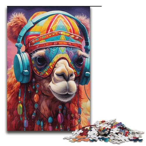 Kamel-Puzzle, 1000 Teile, Puzzle für Erwachsene, geeignet für Paare und Teenager ab 14 Jahren, 14,96 x 10,24 Zoll von WGLINGX