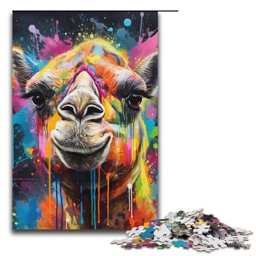 Kamel-Puzzle, 1000 Teile, Puzzle für Erwachsene, geeignet für Paare und Teenager ab 14 Jahren, 14,96 x 10,24 Zoll von WGLINGX