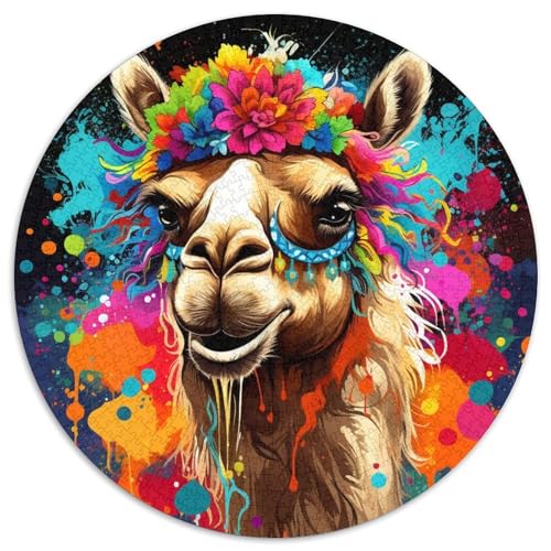 Kamel mit Blumen, Papierpuzzle, 1000 Teile, Familie und Freunde, geeignet für Kinder ab 14 Jahren 67,5 x 67,5 cm Kamel mit Blumen, Papierpuzzle, 1000 Teile, Familie und Freunde, geeignet für Kinder ab 14 Jahren 67,5 x 67,5 cm von WGLINGX