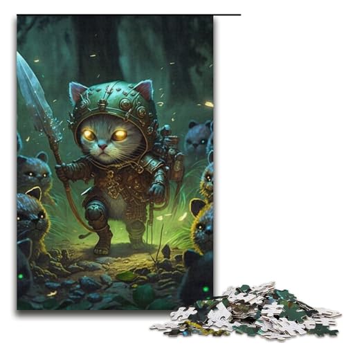 Katzen-Puzzle, 1000 Teile, Puzzle für Erwachsene, geeignet für Paare und Teenager ab 14 Jahren, 14,96 x 10,24 Zoll von WGLINGX