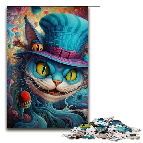 Katzenpuzzle, 1000 Teile, Puzzle für Erwachsene, Geschenke, ideal für Teenager ab 14 Jahren, 19,69 x 29,53 Zoll von WGLINGX