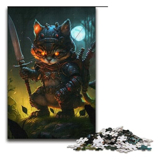 Katzenpuzzle, 1000 Teile, Puzzle für Erwachsene, praktisches Spiel, Staycation, Zeitvertreib für Teenager ab 14 Jahren, 14,96 x 10,24 Zoll von WGLINGX
