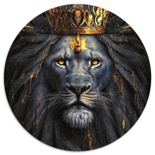 König der Graslandlöwen,runde Papierpuzzles mit 1000 Teilen für Erwachsene,perfekt für Teenager,zum Zusammenhalt der Familie,als Denksportaufgabe und als DIY-Geschenk zur Heimdekoration 67,5 x 67,5 cm König der Graslandlöwen,runde Papierpuzzles mit 1000 Teilen für Erwachsene,perfekt für Teenager,zum Zusammenhalt der Familie,als Denksportaufgabe und als DIY-Geschenk zur Heimdekoration 67,5 x 67,5 cm von WGLINGX