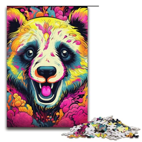 Lernpuzzle, 1000 Teile, Panda-Tierpuzzle für Erwachsene, Weihnachtspuzzlegeschenke für Teenager ab 14 Jahren, 14,96 x 10,24 Zoll von WGLINGX