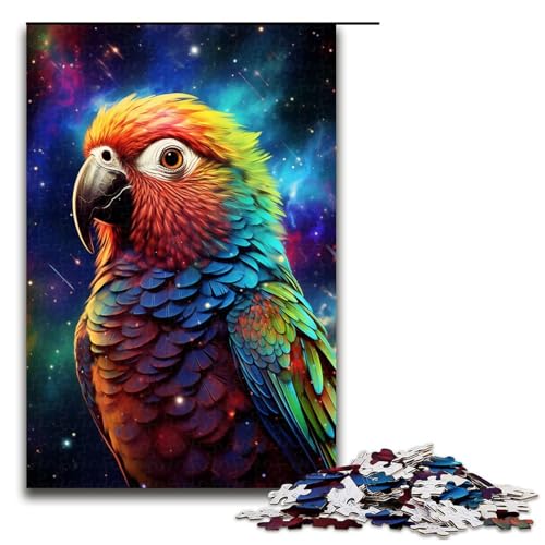 Lernpuzzle, 1000 Teile, buntes Papageien-Puzzle für Erwachsene, Weihnachtspuzzle-Geschenke für Teenager ab 14 Jahren (Größe 50 x 75 cm) von WGLINGX