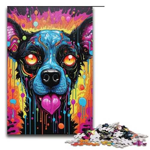 Lernpuzzle 1000 Teile „Psychedelic The Hyena“ Puzzle für Erwachsene, Weihnachtspuzzlegeschenke für Teenager ab 14 Jahren, 14,96 x 10,24 Zoll Lernpuzzle 1000 Teile „Psychedelic The Hyena“ Puzzle für Erwachsene, Weihnachtspuzzlegeschenke für Teenager ab 14 Jahren, 14,96 x 10,24 Zoll von WGLINGX