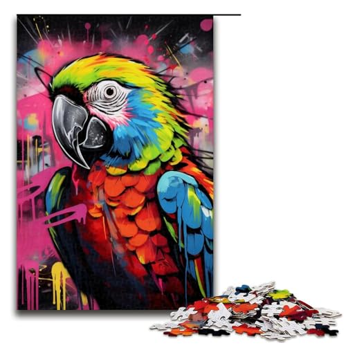 Lernpuzzle 1000 Teile Papagei-Graffiti-Malerei Puzzle für Erwachsene Weihnachtspuzzle Geschenke für Teenager ab 14 Jahren 19,69x29,53 Zoll Lernpuzzle 1000 Teile Papagei-Graffiti-Malerei Puzzle für Erwachsene Weihnachtspuzzle Geschenke für Teenager ab 14 Jahren 19,69x29,53 Zoll von WGLINGX