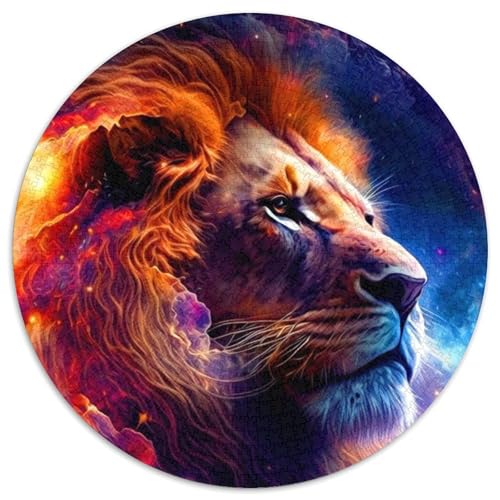 Löwen-Puzzle, 1000 Teile, Puzzle für Erwachsene, Weihnachten, Halloween, Ostern, Neujahr (67,5x67,5cm) von WGLINGX