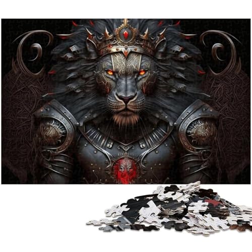 Löwenkrieger-Puzzle, 1000 Teile, für Erwachsene, geeignet für Paare und Teenager ab 14 Jahren (Größe 50 x 75 cm) von WGLINGX