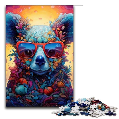 Lustiges Puzzle für Erwachsene, 1000 Teile, Tier-Koala-Puzzle für Erwachsene, Holzpuzzle, Heimdekoration, 29,53 x 19,69 Zoll Lustiges Puzzle für Erwachsene, 1000 Teile, Tier-Koala-Puzzle für Erwachsene, Holzpuzzle, Heimdekoration, 29,53 x 19,69 Zoll von WGLINGX