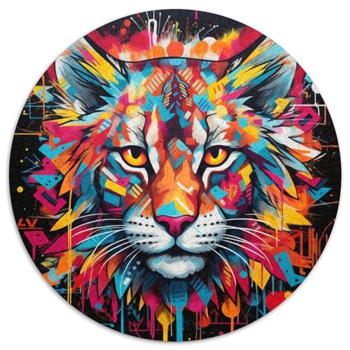 Lynx-Graffiti-Papierpuzzle, 1000-teiliges Puzzle, Familie und Freunde, geeignet für Kinder ab 14 Jahren 67,5 x 67,5 cm Lynx-Graffiti-Papierpuzzle, 1000-teiliges Puzzle, Familie und Freunde, geeignet für Kinder ab 14 Jahren 67,5 x 67,5 cm von WGLINGX