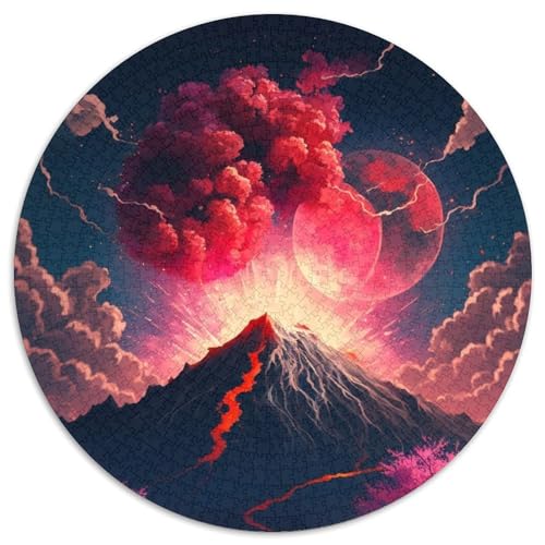 Mount Fuji Puzzle 1000 Teile Puzzle für Erwachsene Weihnachten, Halloween, Ostern, Neujahr (67,5x67,5cm) von WGLINGX